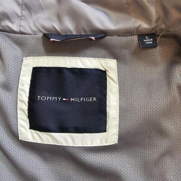 Tommy Hilfiger Mens Windbreaker Jacket Full Zip Hooded Outerwear Coat L - Picture 6 of 9